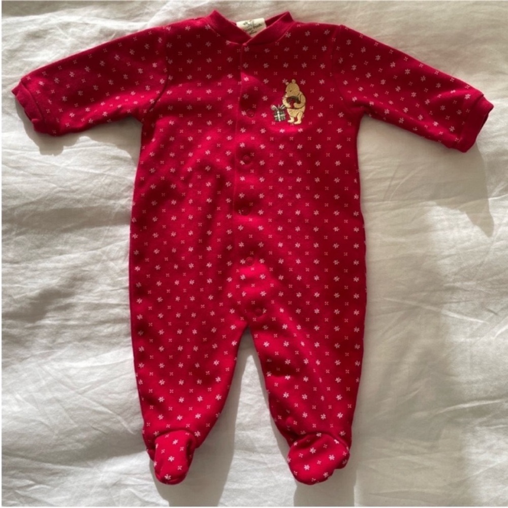 Classic Winnie the Pooh First Christmas Onesie